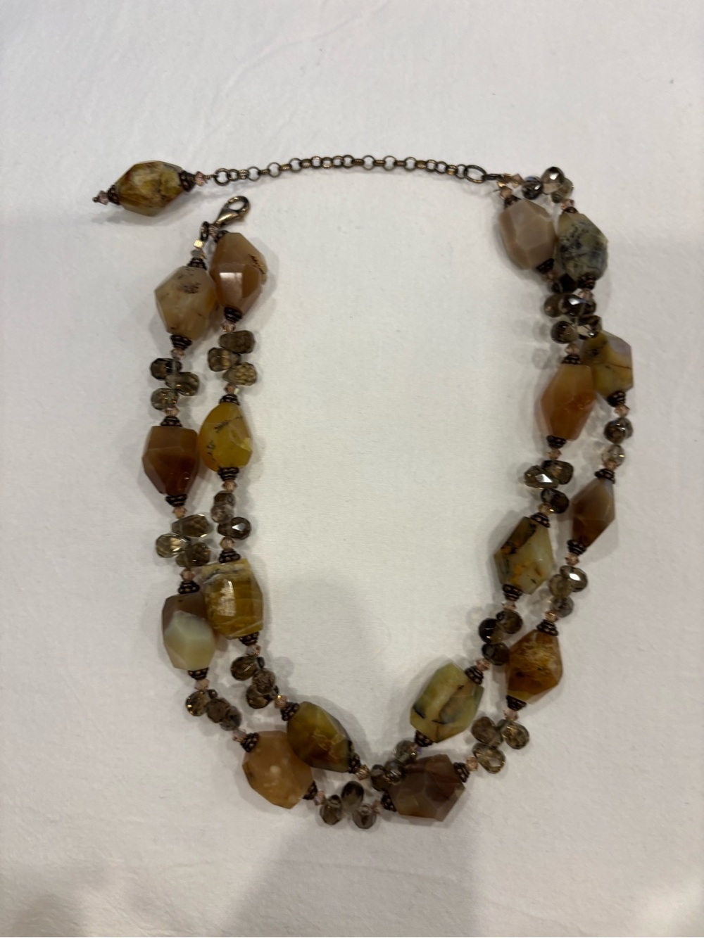 Natural bead necklace